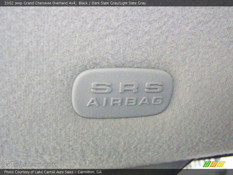 Black / Dark Slate Gray/Light Slate Gray 2002 Jeep Grand Cherokee Overland 4x4