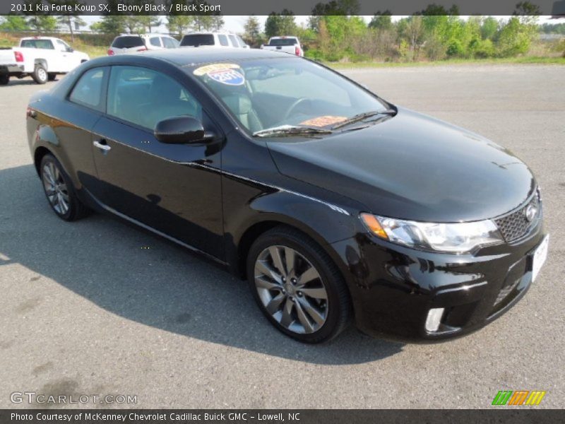 Ebony Black / Black Sport 2011 Kia Forte Koup SX