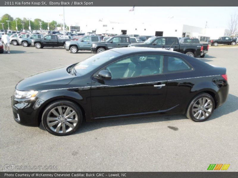 Ebony Black / Black Sport 2011 Kia Forte Koup SX