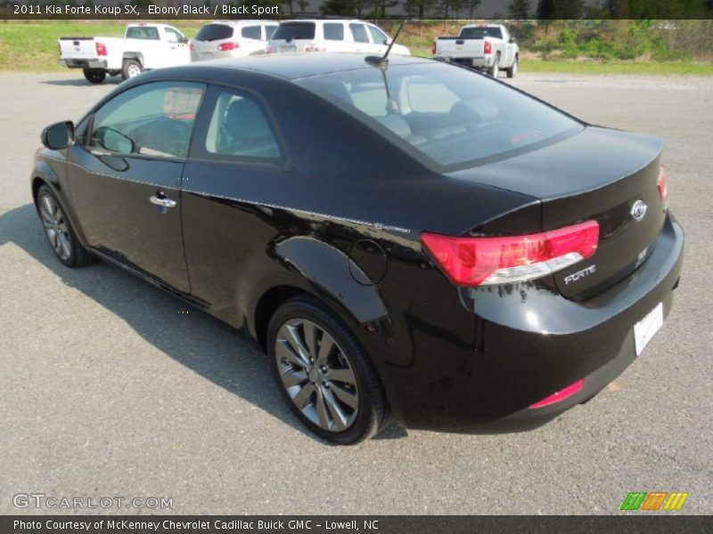 Ebony Black / Black Sport 2011 Kia Forte Koup SX