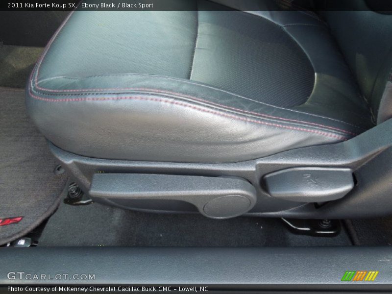 Front Seat of 2011 Forte Koup SX
