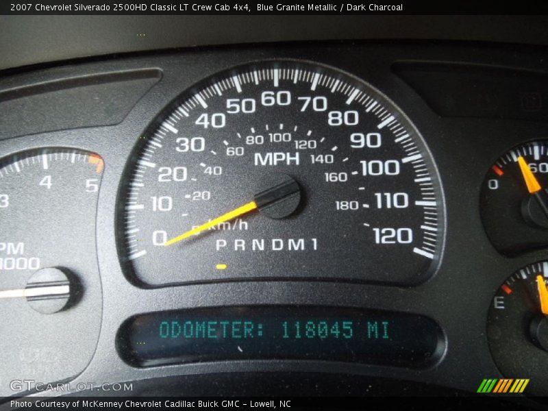 Blue Granite Metallic / Dark Charcoal 2007 Chevrolet Silverado 2500HD Classic LT Crew Cab 4x4