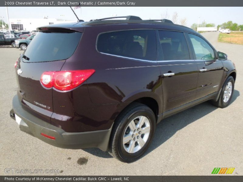 Dark Cherry Metallic / Cashmere/Dark Gray 2009 Chevrolet Traverse LT