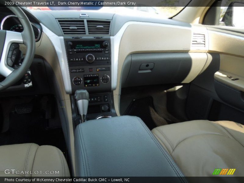 Dark Cherry Metallic / Cashmere/Dark Gray 2009 Chevrolet Traverse LT