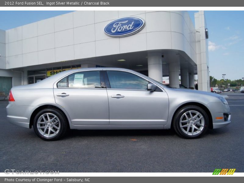 Ingot Silver Metallic / Charcoal Black 2012 Ford Fusion SEL