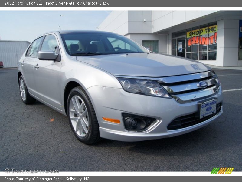 Ingot Silver Metallic / Charcoal Black 2012 Ford Fusion SEL