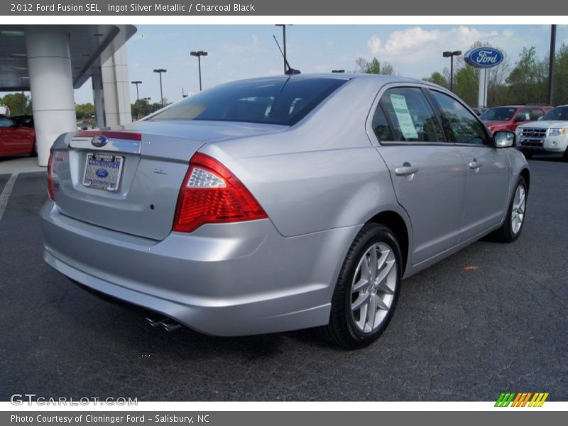 Ingot Silver Metallic / Charcoal Black 2012 Ford Fusion SEL