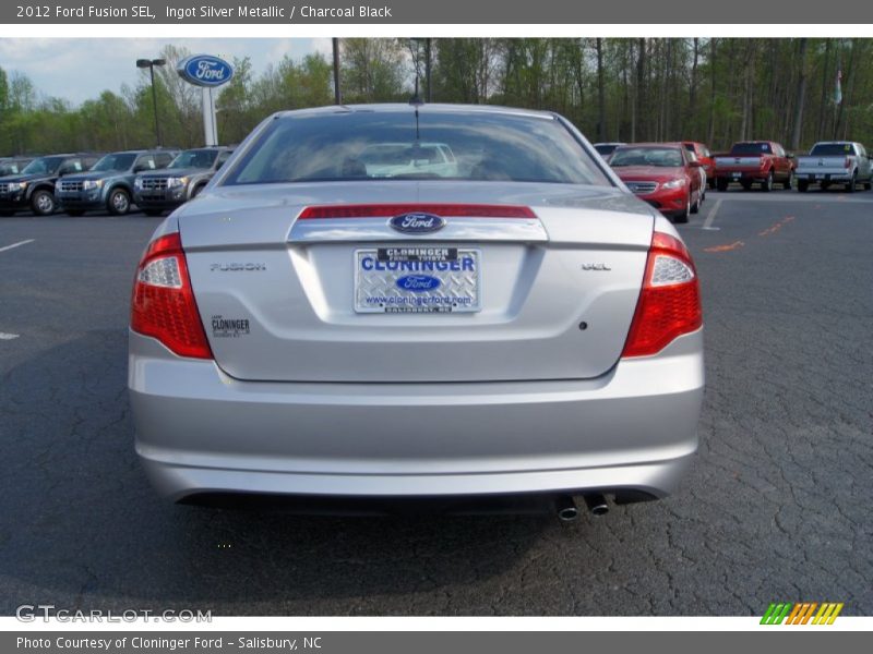 Ingot Silver Metallic / Charcoal Black 2012 Ford Fusion SEL