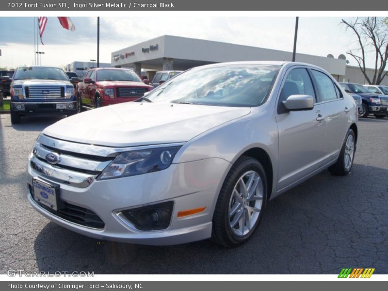 Ingot Silver Metallic / Charcoal Black 2012 Ford Fusion SEL