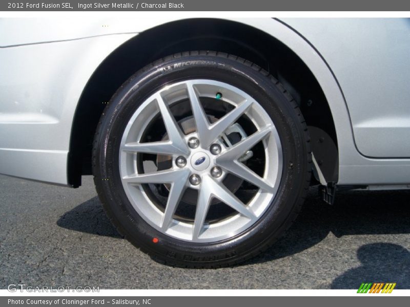 Ingot Silver Metallic / Charcoal Black 2012 Ford Fusion SEL