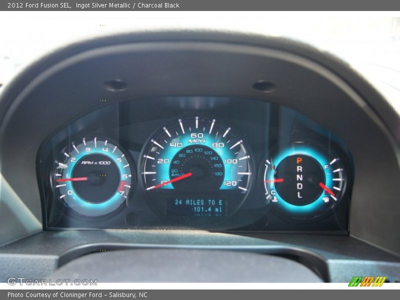 Ingot Silver Metallic / Charcoal Black 2012 Ford Fusion SEL