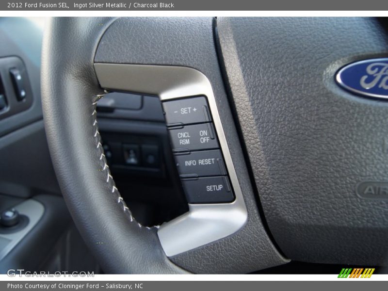 Ingot Silver Metallic / Charcoal Black 2012 Ford Fusion SEL