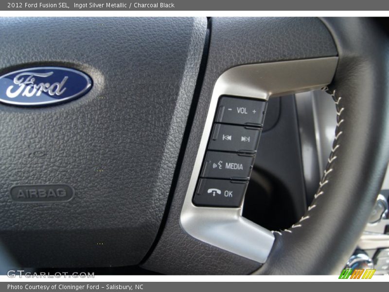 Ingot Silver Metallic / Charcoal Black 2012 Ford Fusion SEL