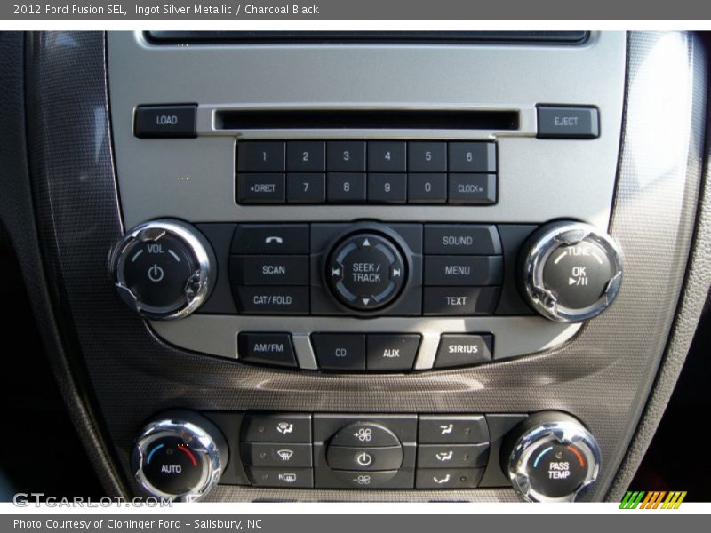Ingot Silver Metallic / Charcoal Black 2012 Ford Fusion SEL