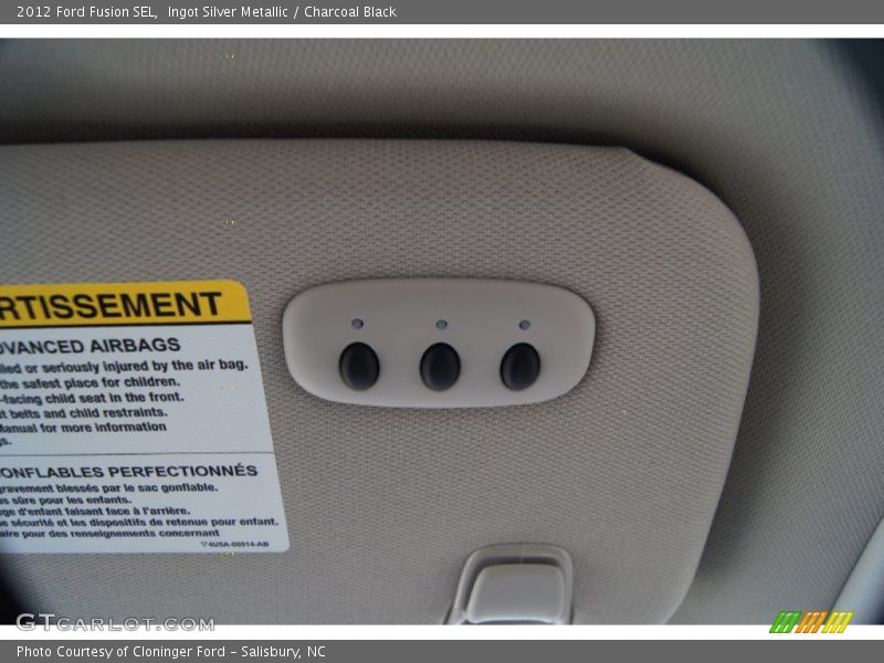 Ingot Silver Metallic / Charcoal Black 2012 Ford Fusion SEL