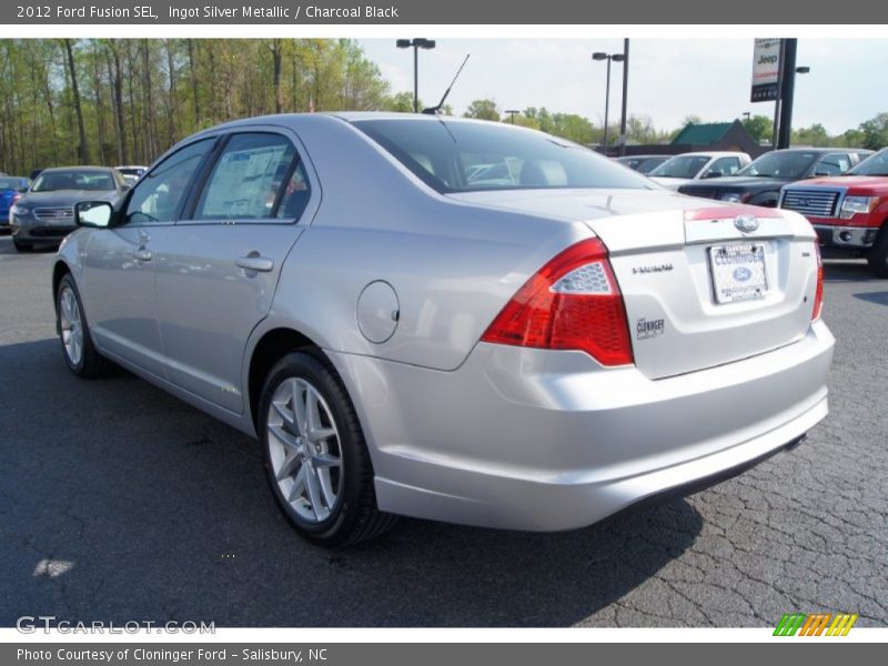 Ingot Silver Metallic / Charcoal Black 2012 Ford Fusion SEL