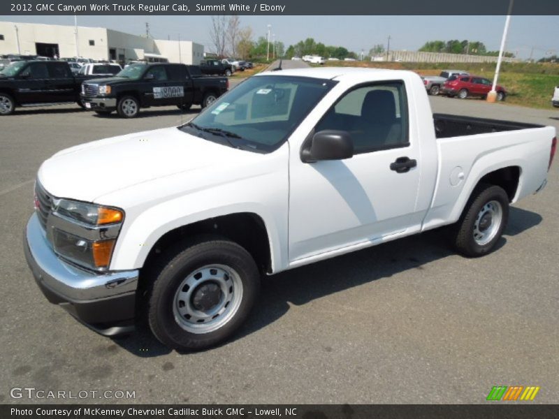 Summit White / Ebony 2012 GMC Canyon Work Truck Regular Cab