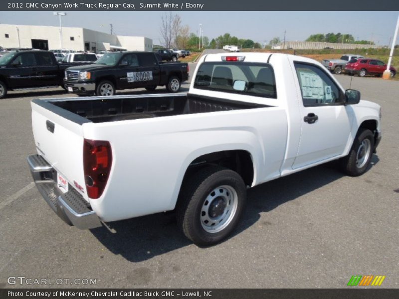 Summit White / Ebony 2012 GMC Canyon Work Truck Regular Cab