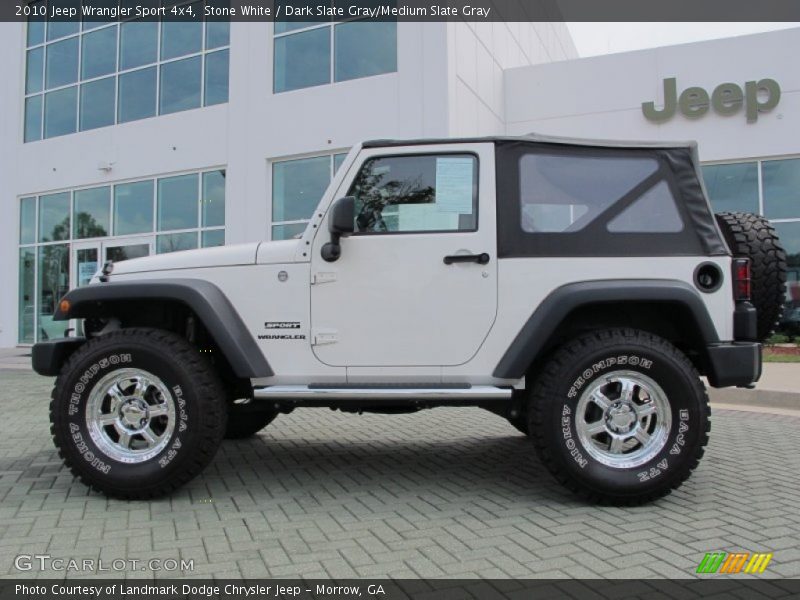 Stone White / Dark Slate Gray/Medium Slate Gray 2010 Jeep Wrangler Sport 4x4