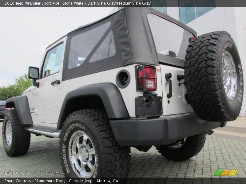 Stone White / Dark Slate Gray/Medium Slate Gray 2010 Jeep Wrangler Sport 4x4