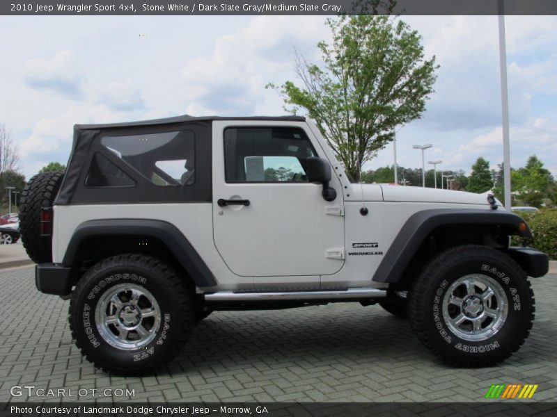 Stone White / Dark Slate Gray/Medium Slate Gray 2010 Jeep Wrangler Sport 4x4
