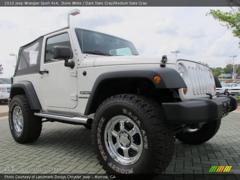 Stone White / Dark Slate Gray/Medium Slate Gray 2010 Jeep Wrangler Sport 4x4