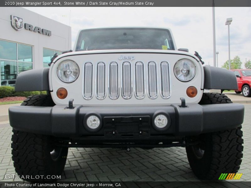 Stone White / Dark Slate Gray/Medium Slate Gray 2010 Jeep Wrangler Sport 4x4