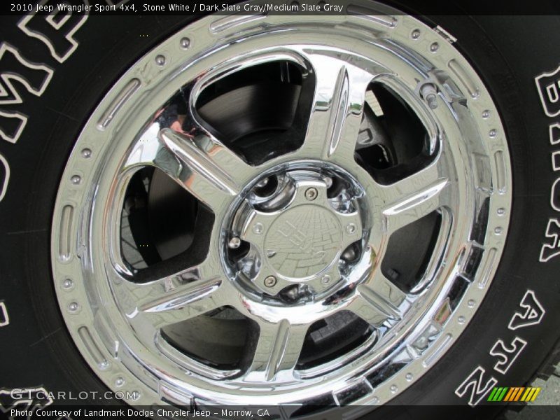 Stone White / Dark Slate Gray/Medium Slate Gray 2010 Jeep Wrangler Sport 4x4