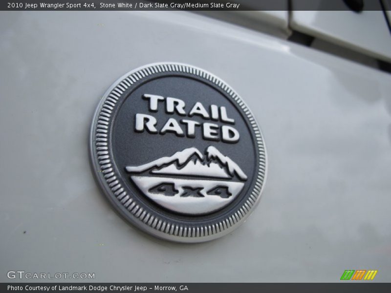 Stone White / Dark Slate Gray/Medium Slate Gray 2010 Jeep Wrangler Sport 4x4