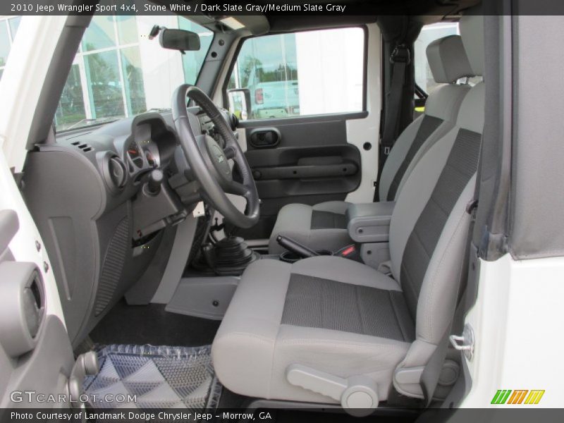 Stone White / Dark Slate Gray/Medium Slate Gray 2010 Jeep Wrangler Sport 4x4