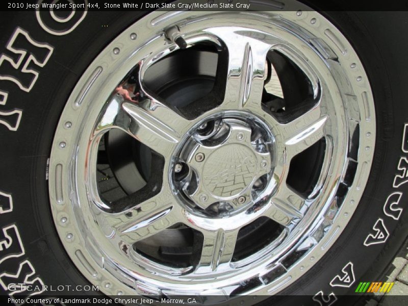 Stone White / Dark Slate Gray/Medium Slate Gray 2010 Jeep Wrangler Sport 4x4