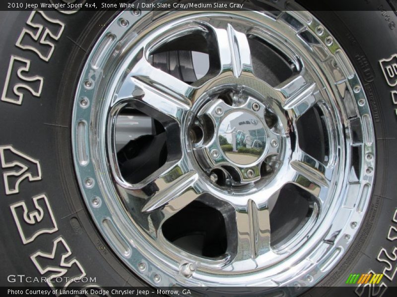 Stone White / Dark Slate Gray/Medium Slate Gray 2010 Jeep Wrangler Sport 4x4