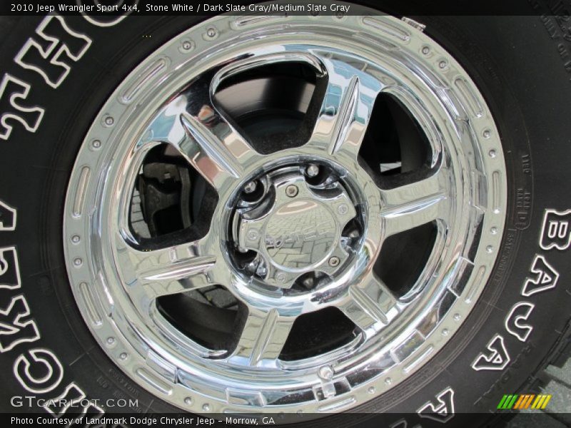 Stone White / Dark Slate Gray/Medium Slate Gray 2010 Jeep Wrangler Sport 4x4