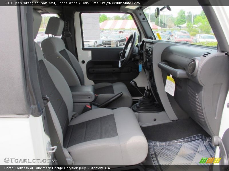 Stone White / Dark Slate Gray/Medium Slate Gray 2010 Jeep Wrangler Sport 4x4