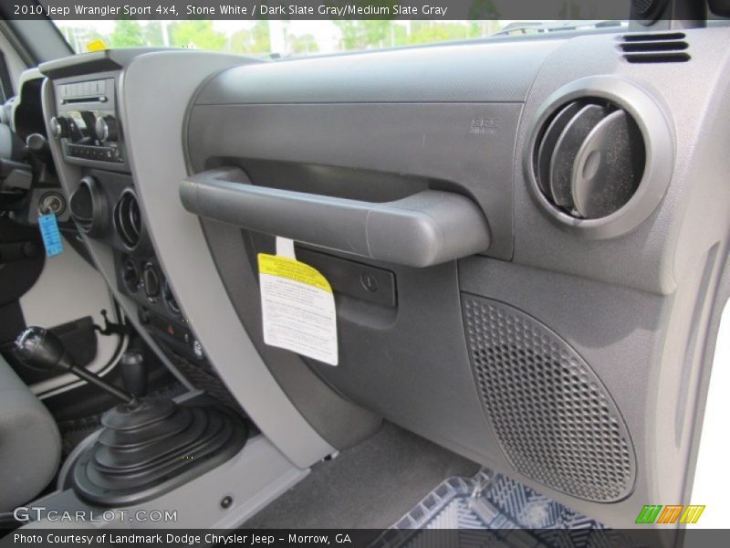 Stone White / Dark Slate Gray/Medium Slate Gray 2010 Jeep Wrangler Sport 4x4