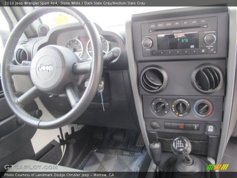 Stone White / Dark Slate Gray/Medium Slate Gray 2010 Jeep Wrangler Sport 4x4