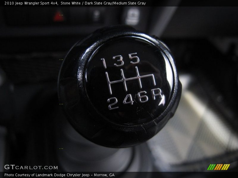 Stone White / Dark Slate Gray/Medium Slate Gray 2010 Jeep Wrangler Sport 4x4