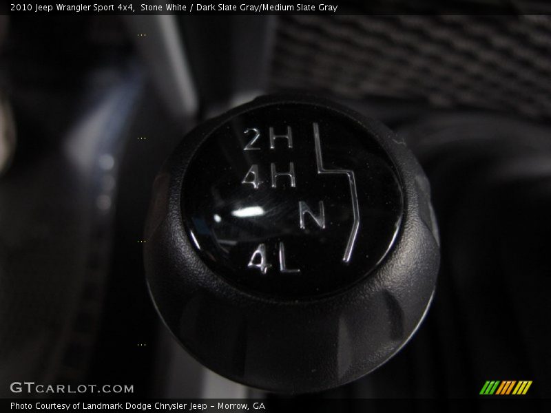 Stone White / Dark Slate Gray/Medium Slate Gray 2010 Jeep Wrangler Sport 4x4