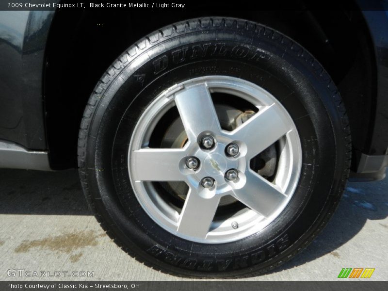 Black Granite Metallic / Light Gray 2009 Chevrolet Equinox LT