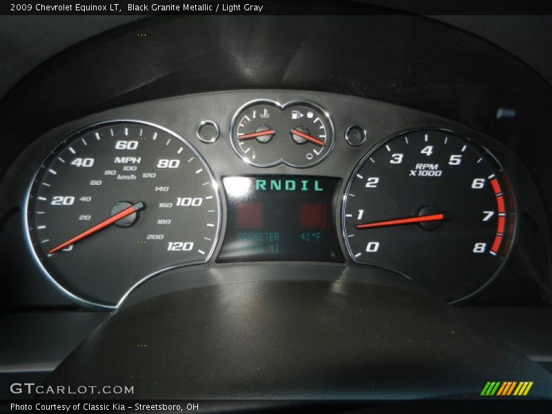 Black Granite Metallic / Light Gray 2009 Chevrolet Equinox LT