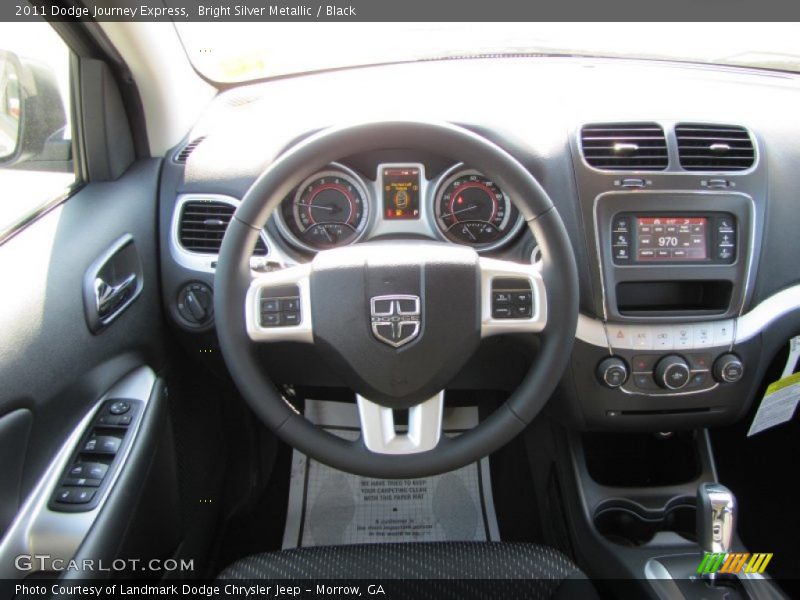 Bright Silver Metallic / Black 2011 Dodge Journey Express