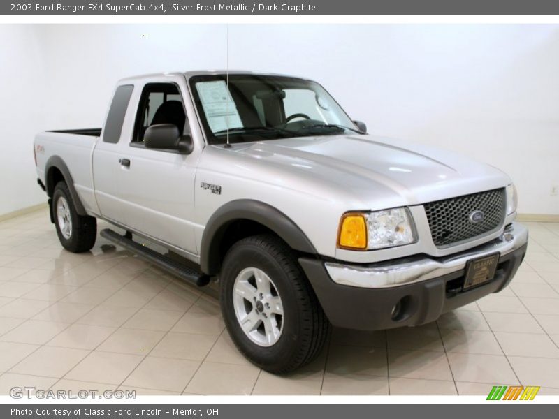 Silver Frost Metallic / Dark Graphite 2003 Ford Ranger FX4 SuperCab 4x4