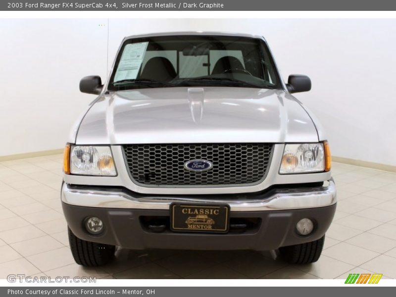 Silver Frost Metallic / Dark Graphite 2003 Ford Ranger FX4 SuperCab 4x4