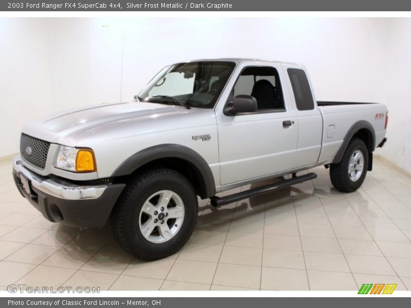 Silver Frost Metallic / Dark Graphite 2003 Ford Ranger FX4 SuperCab 4x4