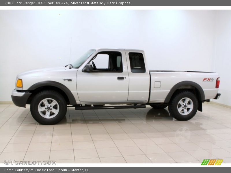 Silver Frost Metallic / Dark Graphite 2003 Ford Ranger FX4 SuperCab 4x4