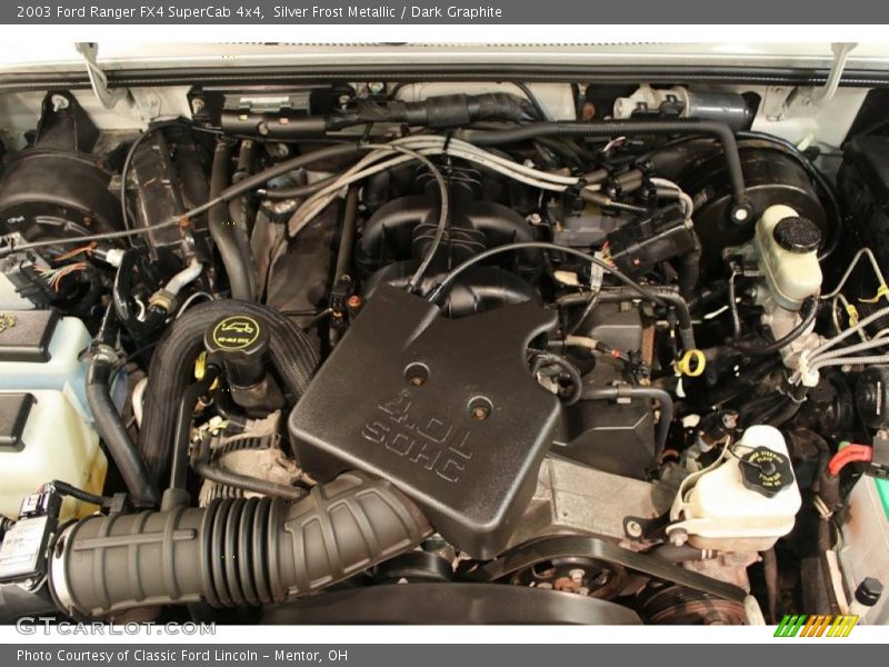 Silver Frost Metallic / Dark Graphite 2003 Ford Ranger FX4 SuperCab 4x4
