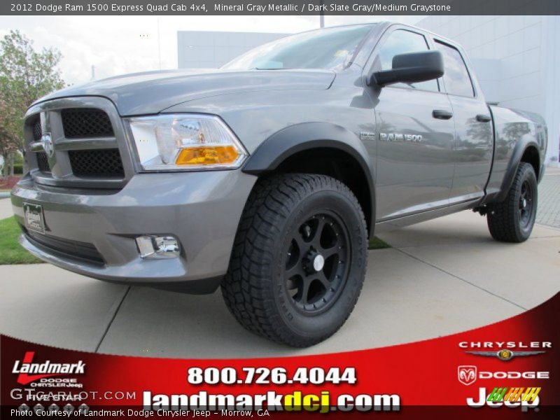 Mineral Gray Metallic / Dark Slate Gray/Medium Graystone 2012 Dodge Ram 1500 Express Quad Cab 4x4