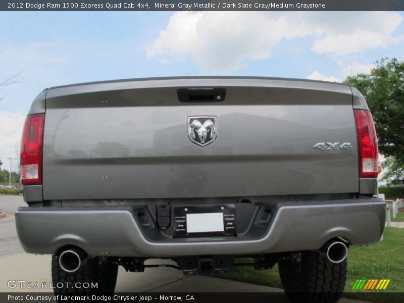Mineral Gray Metallic / Dark Slate Gray/Medium Graystone 2012 Dodge Ram 1500 Express Quad Cab 4x4