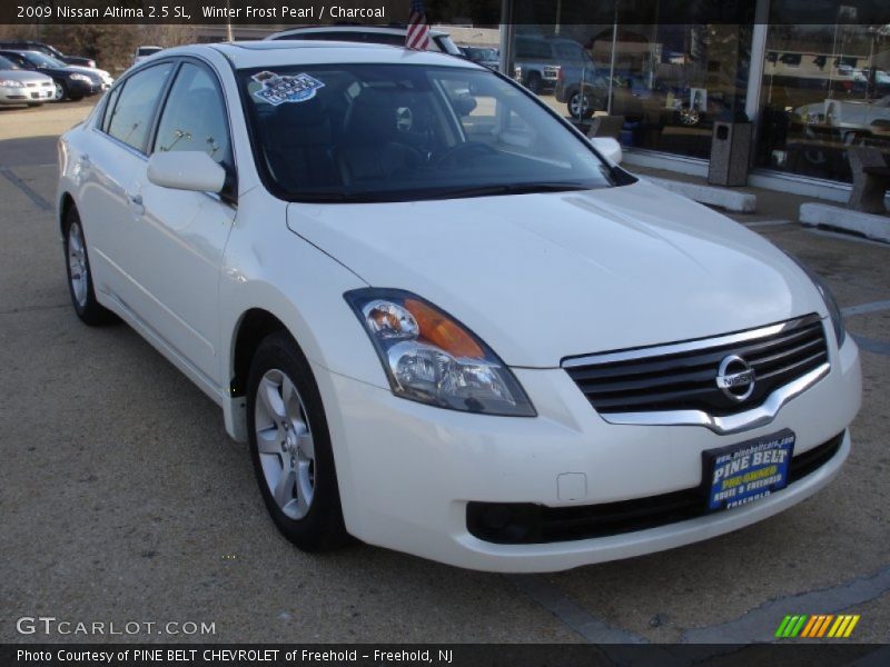 Winter Frost Pearl / Charcoal 2009 Nissan Altima 2.5 SL