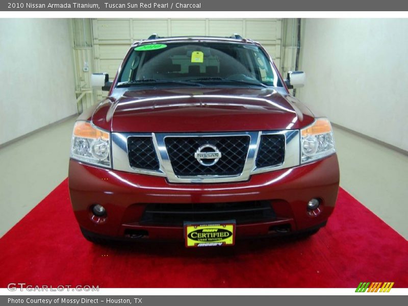 Tuscan Sun Red Pearl / Charcoal 2010 Nissan Armada Titanium